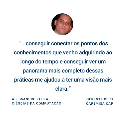 Imagem do depoimento do Alessandro Tecla